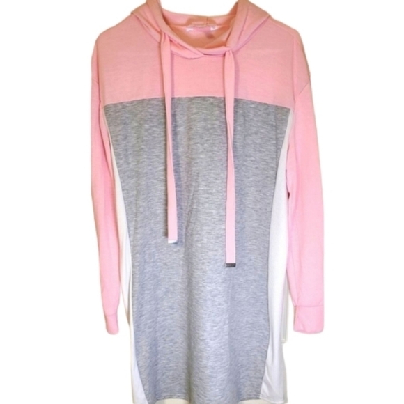 No Boundaries Woman's Oversized Hooded Sweatshirt Dress - Picture 1 of 3